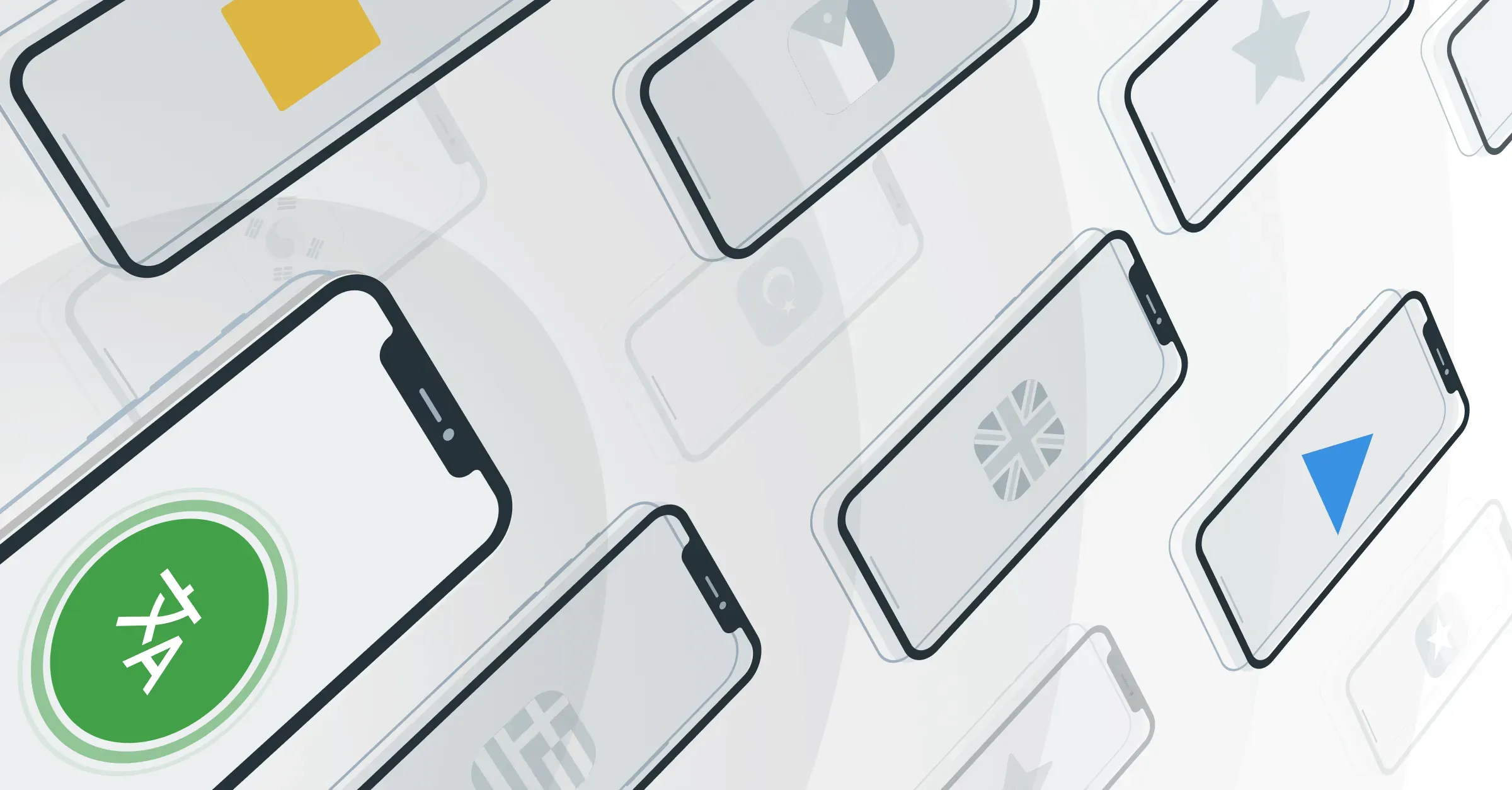 Mobile apps localized for different regions